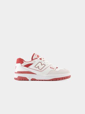 New Balance Men's 550 White/Red Sneaker