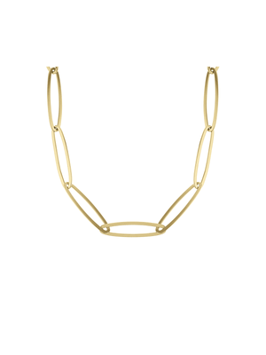 18ct Yellow Gold Plated Long Open Link Necklace