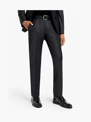 Fabiani Men's Wool Black Suit Trouser