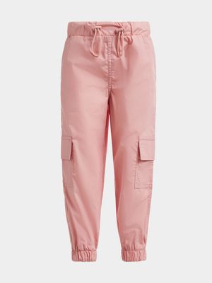 Jet Young Girls Blush Utility Casual Woven Pants