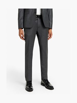 Men's Fabiani Premium Charcoal Wool Suit Trouser