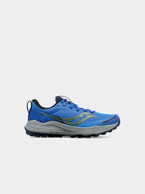 Mens Saucony Xodus Ultra 2 Blue/Grey Trail Running Shoes