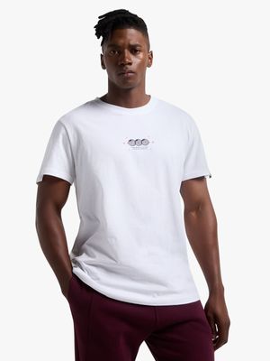 Mens TS Sports Culture Graphic White Tee
