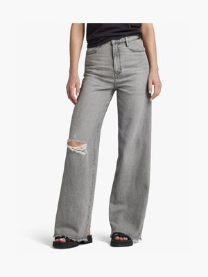 G-Star Women's Deck 2.0 High Grey Loose Jeans