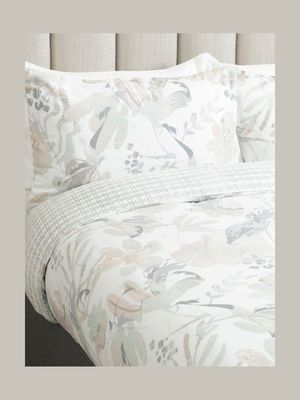 Watercolour Floral Print Cotton Winter Bedding Duvet Cover