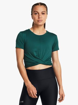 Womens Under Armour Crossover Teal Crop Top