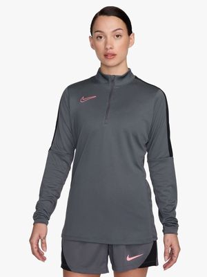 Womens Nike Academy Drill Grey Top