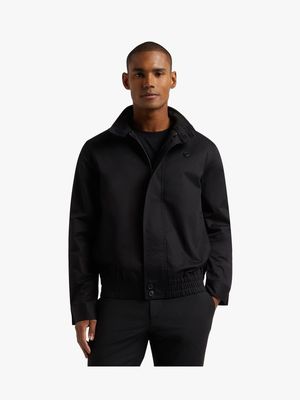 Fabiani Men's Collezione Smart Black Harrington Jacket