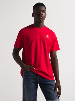 Fabiani Men's Iconic Crew Neck Red T-Shirt