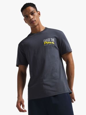 Redbat Athletics Men's Charcoal Graphic T-Shirt