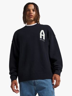 Archive Men's Knitwear Navy Pull Over