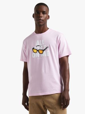 Redbat Men's Pink Graphic T-Shirt