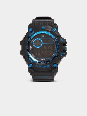 TS 5213 Black & Blue Digital Watch