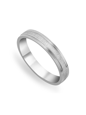 Stainless Steel Textured Skinny Ring