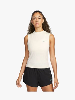 Womes Nike Dri-Fit Academy Run Division Ivory Tank Top