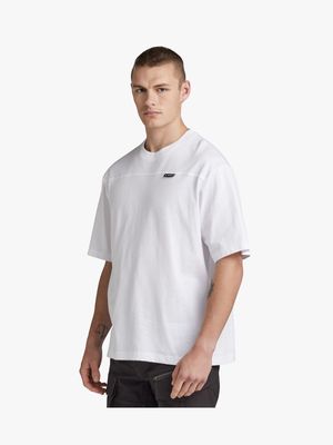 G-Star Men's Oversized Boxy Base 2.0 White T-Shirt