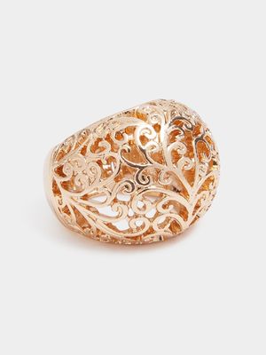 Filigree Dome Cocktail Ring - Jewellery