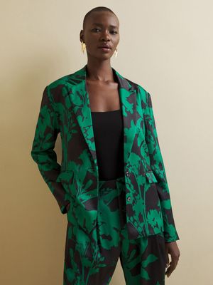 Women's Iconography Printed Suit Blazer