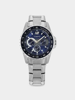 Tempo Tachymeter Blue Dial Gents Watch