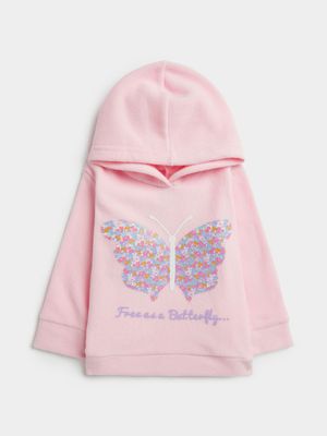 Jet Toddler Girl Pink Butterfly Active Top