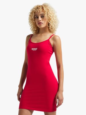 Redbat Athletics Women's Red Strappy Dress