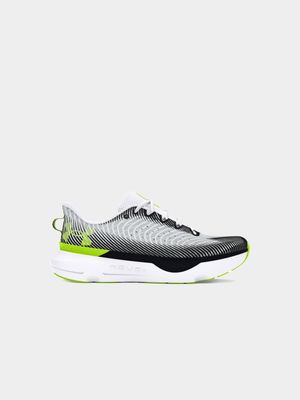 Mens Under Armour Hovr Infinite Pro White/Grey/Black Running Shoes