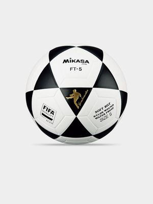 MIKASA FT5 Black/White Soccer Ball