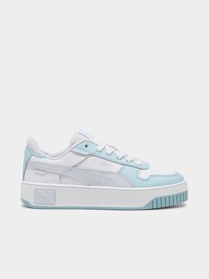 Puma Junior Carina Street White/Blue Sneaker