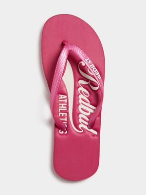 Redbat Women's Pink/White Flip Flop