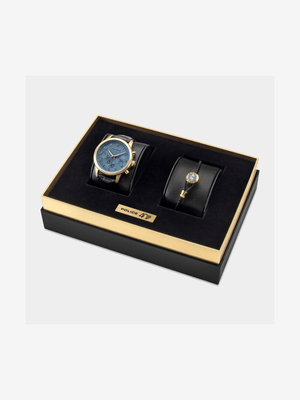 Police Urban 40th Anniversary Chronographic Watch & Bracelet Set