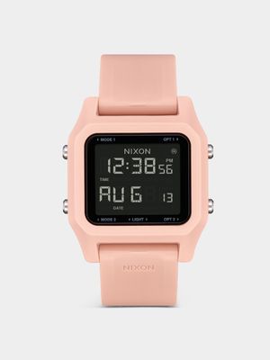 Nixon Men's Staple Pink Digital Silicone Watch