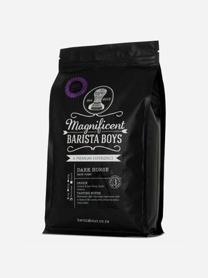 magnificent barista boys dark horse coffee beans 1kg