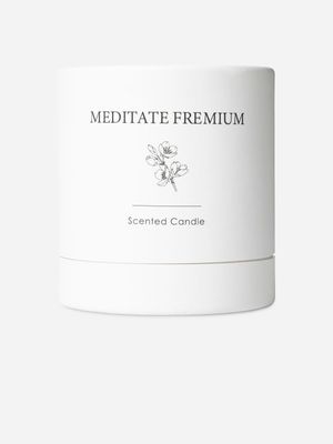 Embossed Jar Candle Meditate Fremium 8.5cm