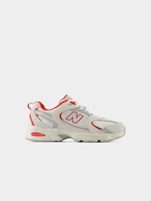 New Balance Men's 530 White/Red Sneaker