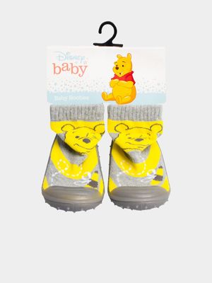 Winnie The Pooh Grey 18-24 Months Socks