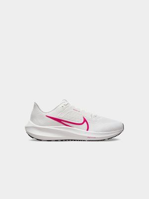 Womes Nike Air Zoom Pegasus 40 Summit White/Pink Running Shoes