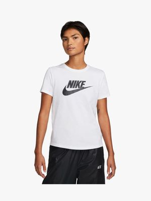 Women's Nike Sportswear Essential Icon Futura White Tee