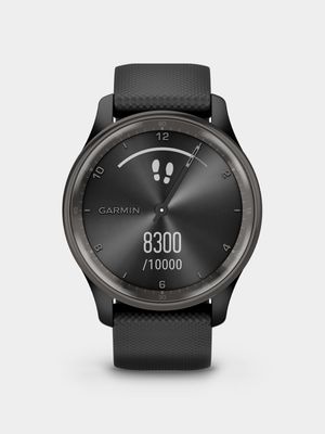 Garmin Vivomove Trend Slate Stainless Steel Black Silicone watch