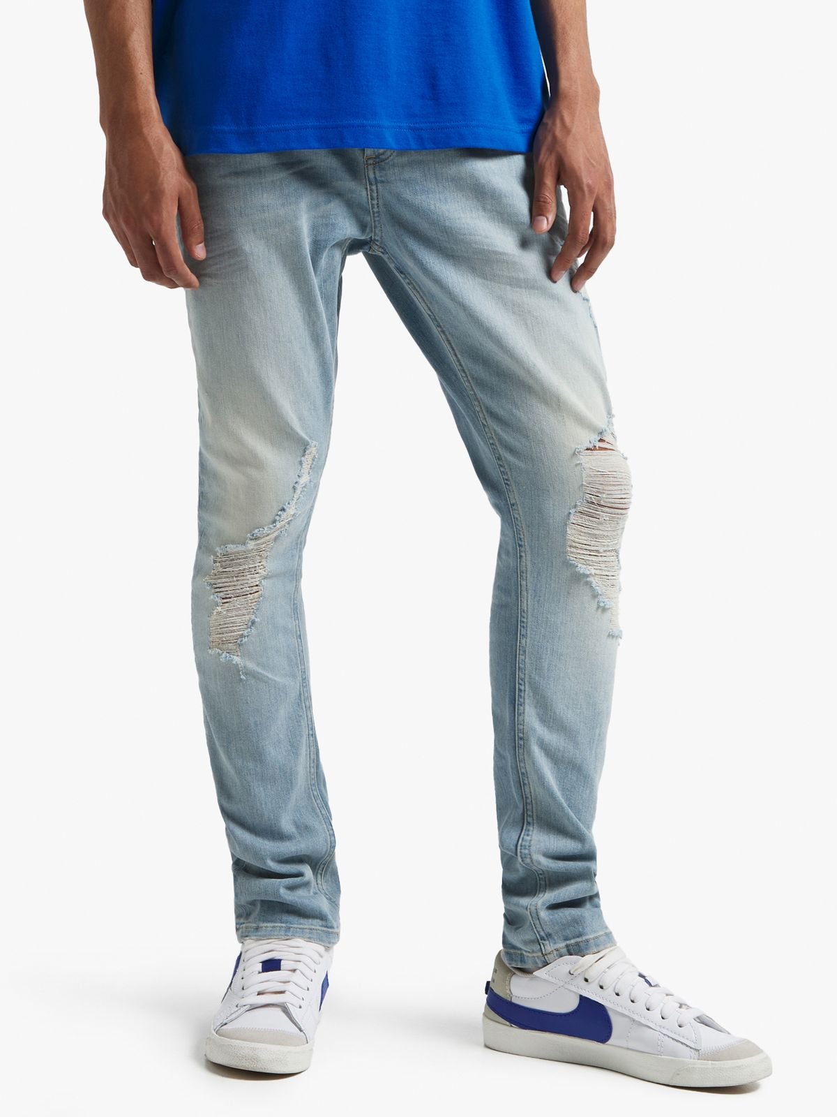 Redbat Men's Light Blue Super Skinny Jeans - Bash.com