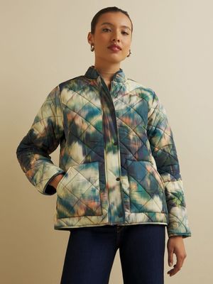 Women's Iconography Printed Quilted Jacket