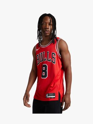Nike Men's Zach LaVine Chicago Bulls Red Vest