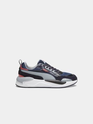 Mens Puma X-Ray 2 Square SD Navy/Grey/Red Sneakers
