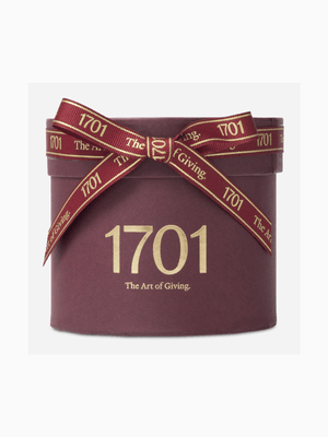 1701 Mini Macadamia Hat Box Burgundy 200g