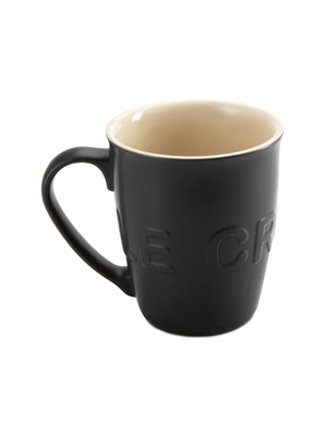 le creuset extra large logo mug matte black 580ml