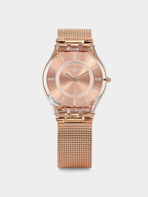 Swatch Hello Darling Stainless Steel Milanese Mesh Strap Watch