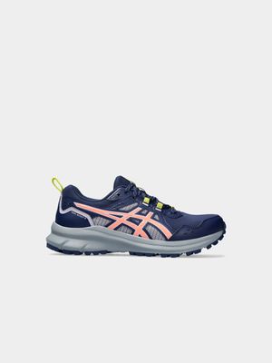 Women Asics Trail Scout 3 Blue Expanse/Sun Coral Trail Running Shoes