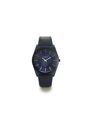 Tempo Men's Blue Leather Watch