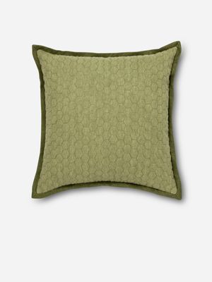 Designers Guild Quilted Scatter Cushion Olive 60x60