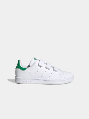 adidas Originals Kid's Stan Smith CF White/Green Sneaker