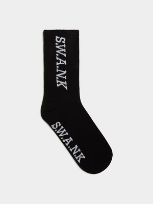Swank Black Socks